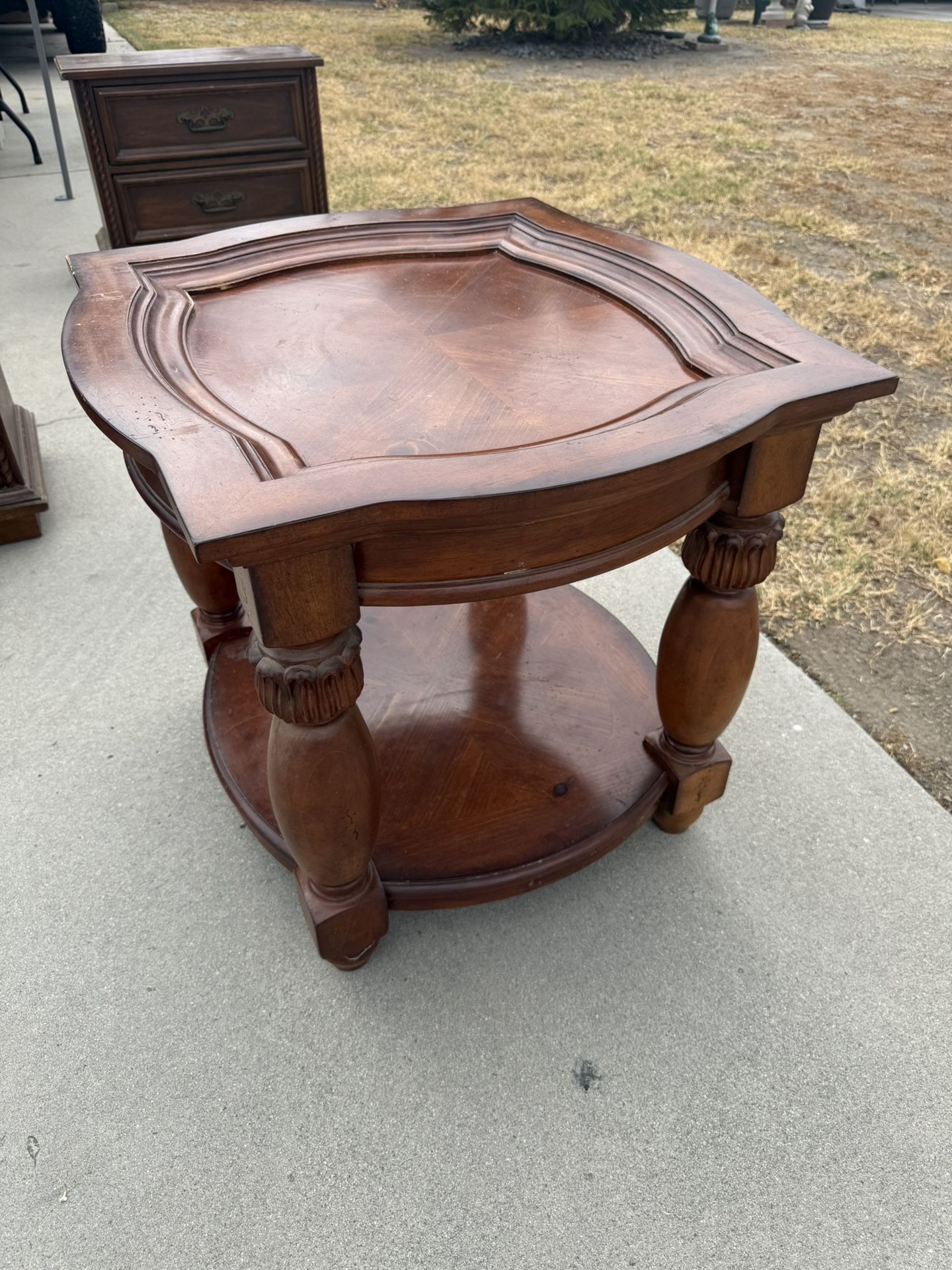 Wood Side Table Or End Table