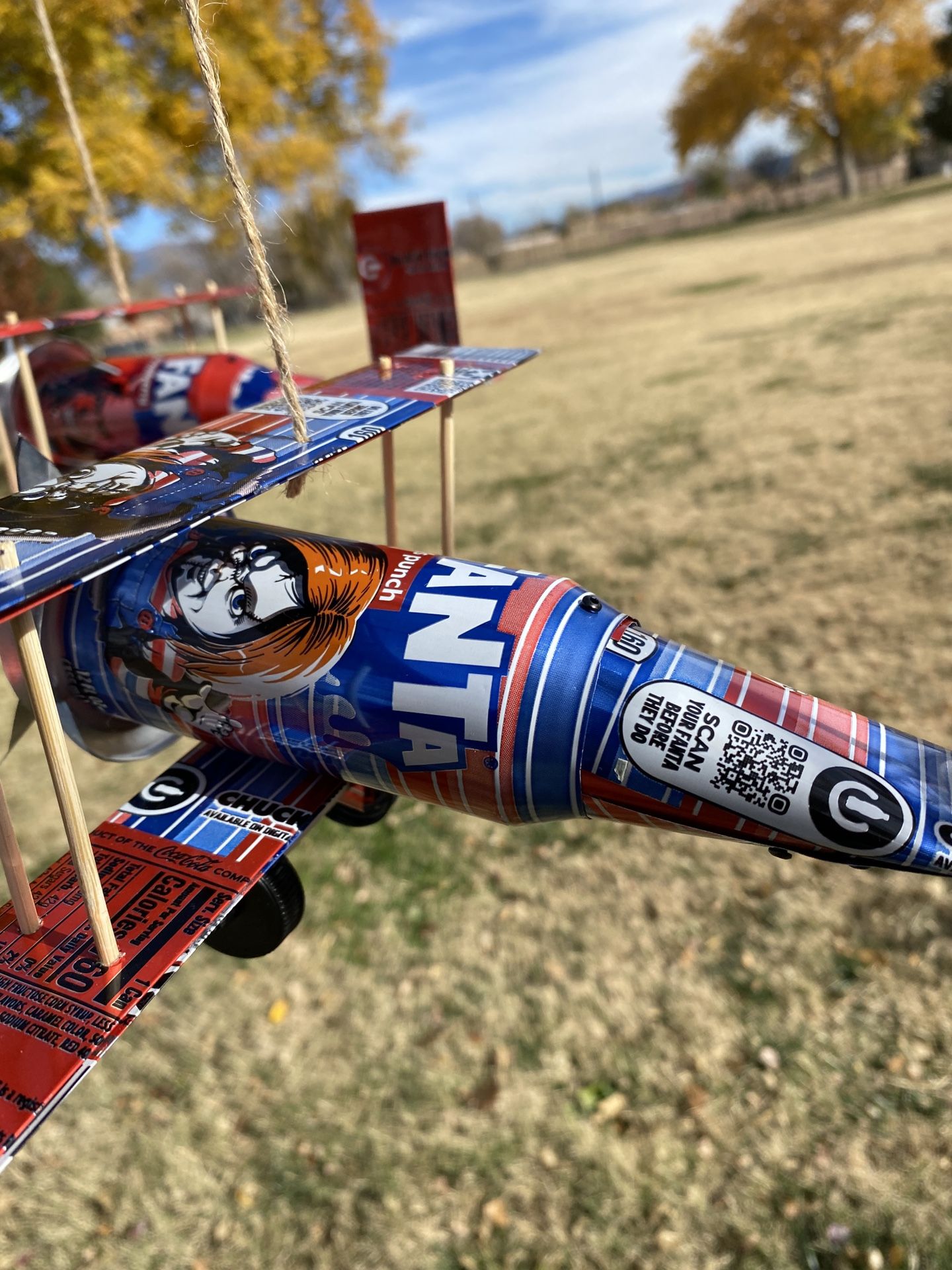 Fanta Special Edition Chucky, Devil And Mike Myers Aluminum Can Airplanes Set
