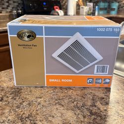 Hampton Bay Ventilation Fan White Finish Small Room 70 CFM #100(contact info removed)