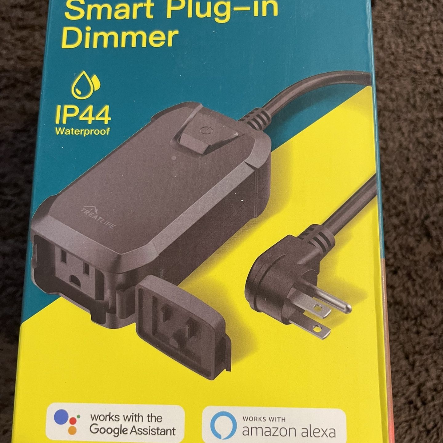TREATLIFE Smart Dimmer Plug Outdoor Smart Plug Works with Alexa