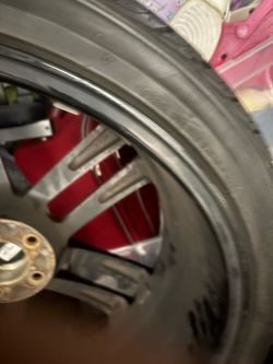 4 used tires with the rim on them $400 or best offer
