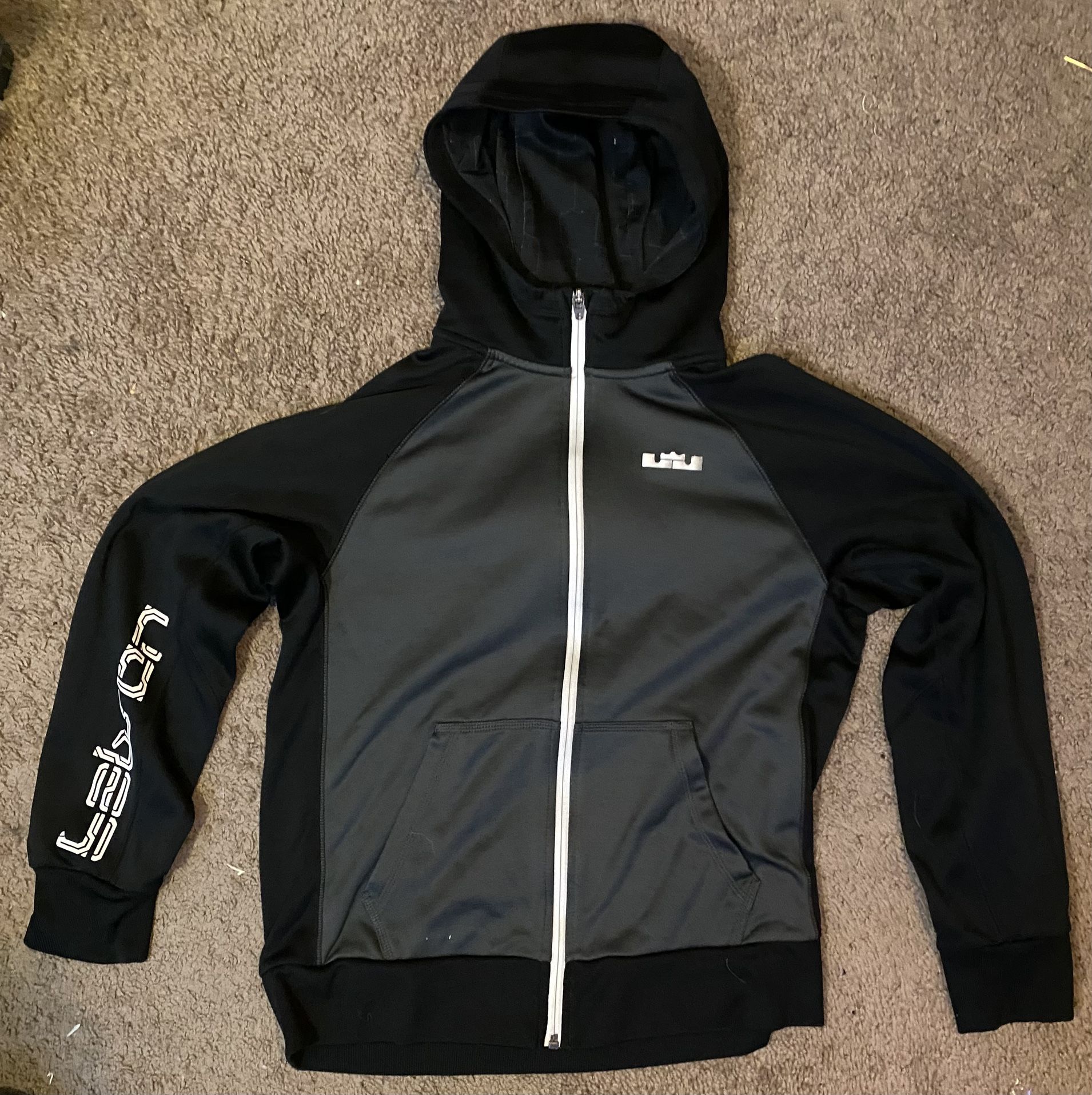 Black Nike Lebron Zip Up Hoodie
