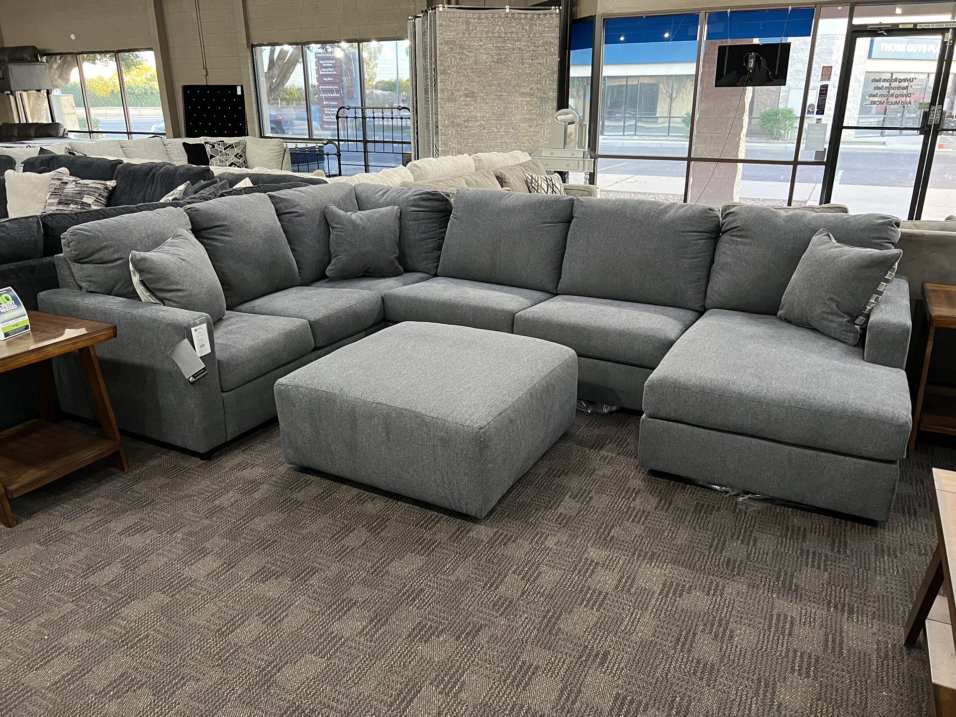 New Grey Sectional Sofa