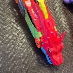Hot Wheels City Toy Car Track Set, Dragon Launch Transporter