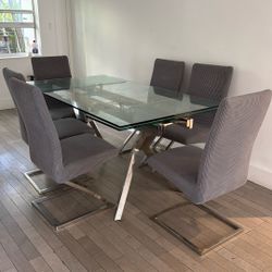 Glass Table Dinning Table
