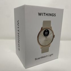 Withings ScanWatch Light Hybrid Smart Watch Heart Rate Sleep Monitoring Fitness Tracker