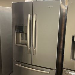 Whirlpool Stainless Steel French Style Refrigerator 