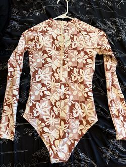 Salted Surfer Co. Zip Back Surf Suit Surf Check | Size Small