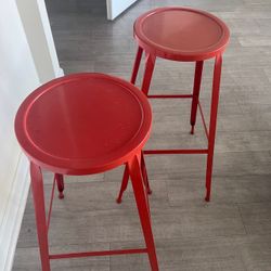 Almost New Set Of Two Design Bar Stools South Beach Height 30.5 Inches 