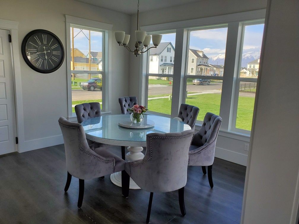 Marble Dining Table 60"