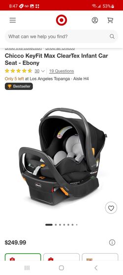 Chicco KeyFit Max ClearTex Infant Car Seat $150
