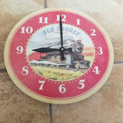 Old Smokey Train 13" Wall Clock- Non-Working