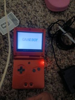 Gameboy advanced sp color red