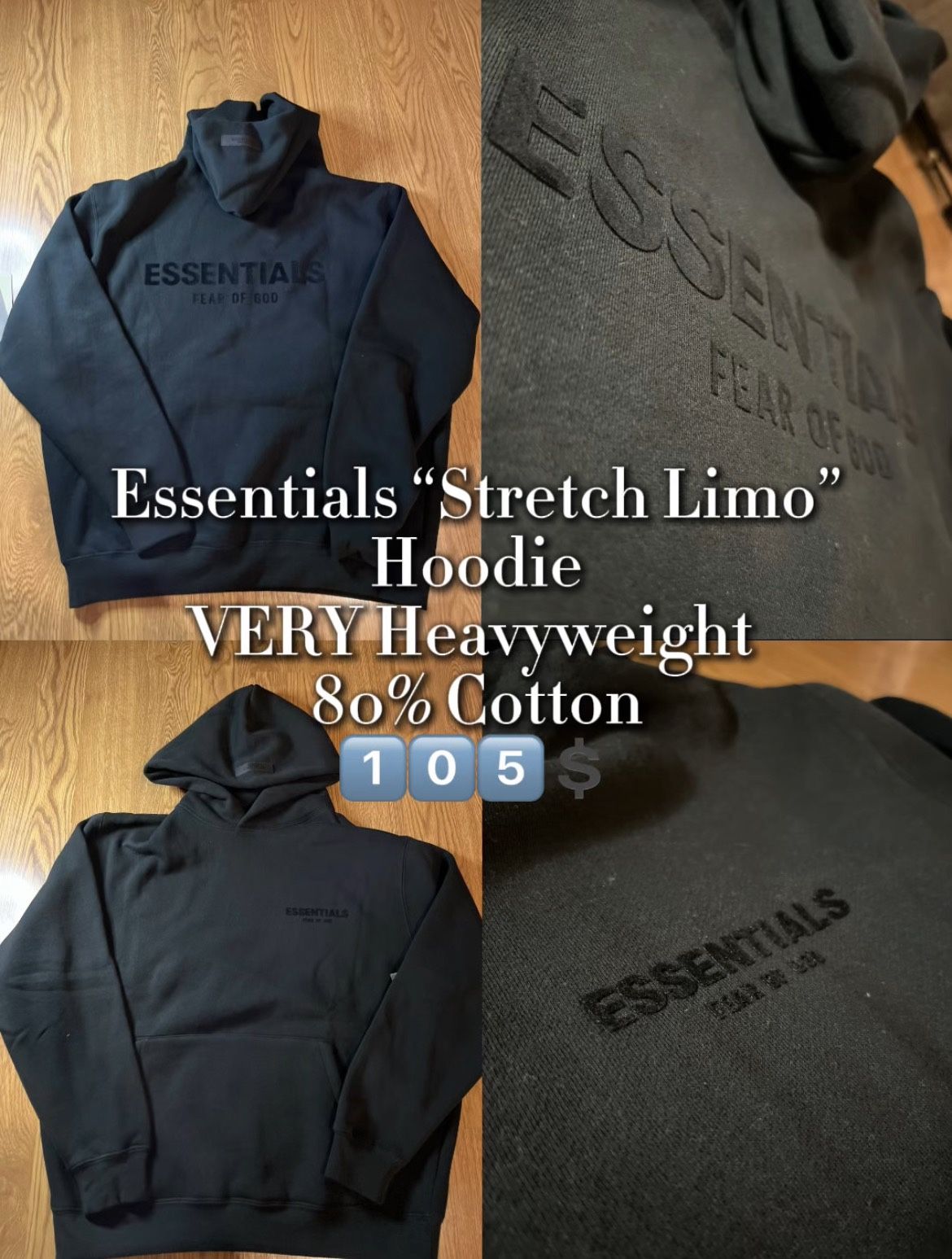 Essentials “Stretch Limo” HOODIE!!!