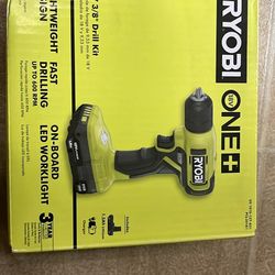 Ryobi 18v 3/8 Drill Kit W/ Battery And Charger