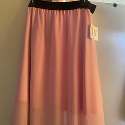 Lularoe Pink Skirt 2XL