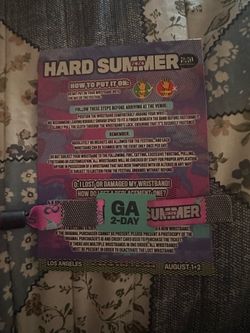 Hard summer 2day GA ticket