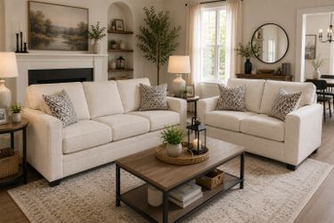 Sofa & Loveseat Set – $300 OBO – Clean & Ready for a New Home