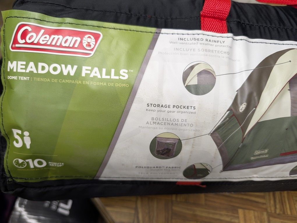 Coleman Meadow Falls 5 Person Dome Tent Backpacking