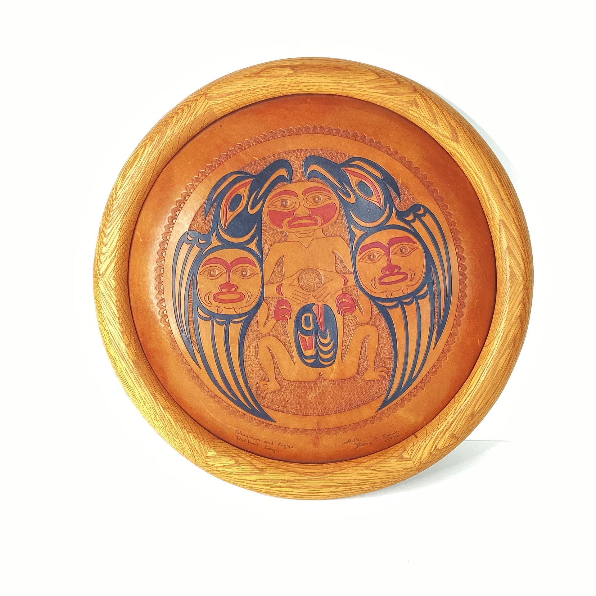 Shaaman And Eagles Traditional Design - Crafted By Steven C Evan’s - 1987