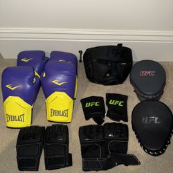 Assorted Boxing/UFC gear