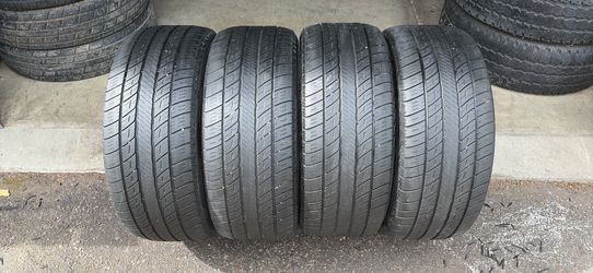 Set of 4 used tires 245/45/18 Uniroyal