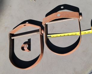 Two 8-inch adjustable clevis hanger manufactured by Empire Industries (part number E-11 for an 8" size)