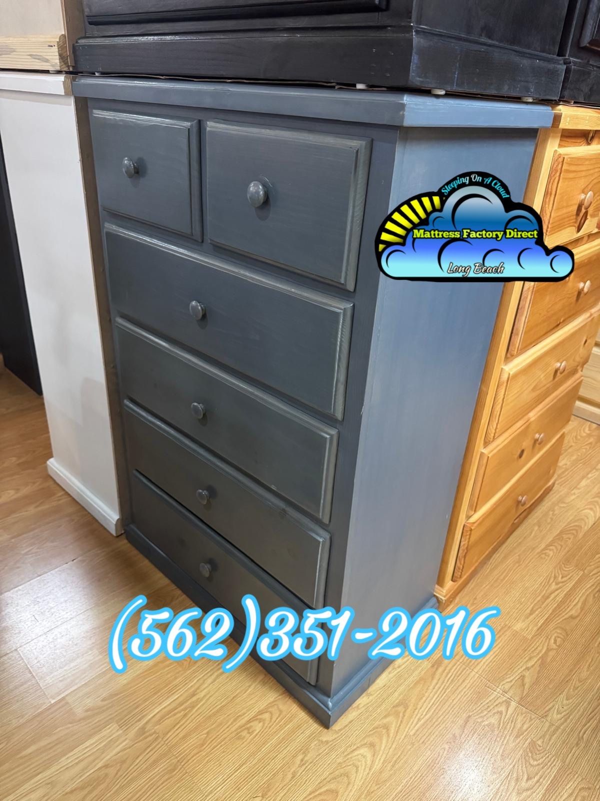 Grey Duplex Pinewood Dresser Cajonera Comoda Nueva 