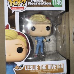 Funko Pop! Television Parks and Recreation Leslie the Riveter #1146 - Brand New