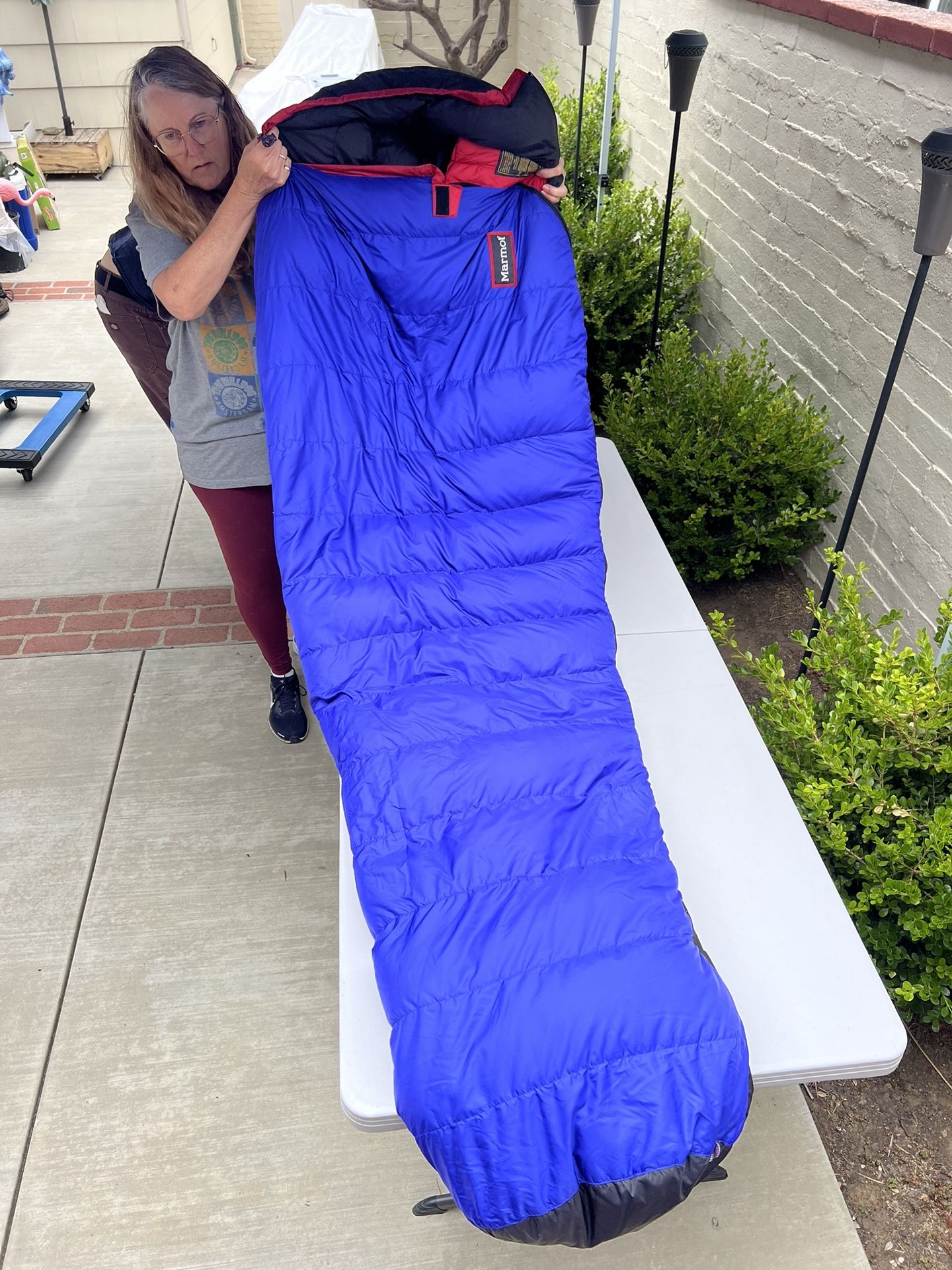 * MARMOT Insulated Goose Down SAWTOOTH REGULAR 100% Nylon Sleeping Bag