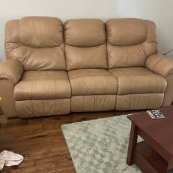 Tan Leather Couch