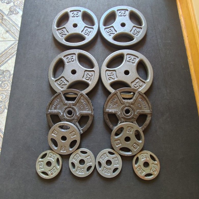 140lb Standard 1inch Grip Weight Plates