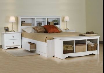 Bed frame and head board