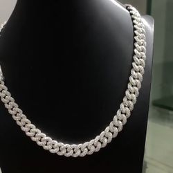 Vvs Diamonds Moissanite Cuban Link Chain