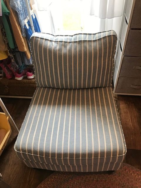 Charming Blue and White Chair