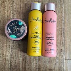 Shea Moisture Body Wash And Body Scrub 