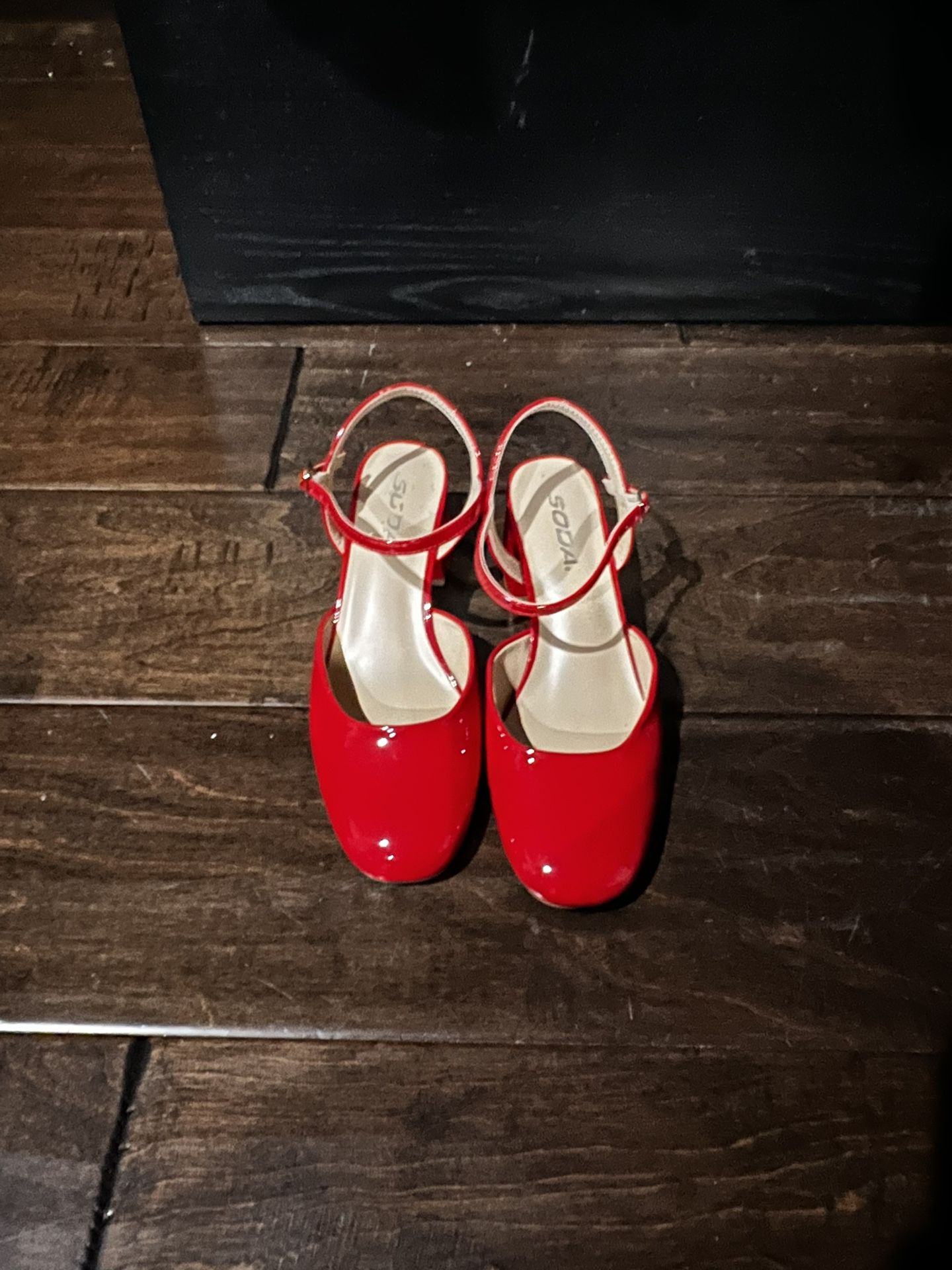 Ruby Red Mary Jane Slingback Heels