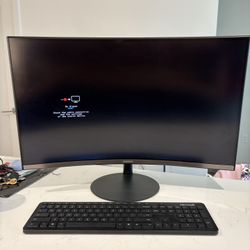 Monitor 27inch And Bluetooth Keyboard 