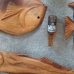 Art carved fish from Antigua 