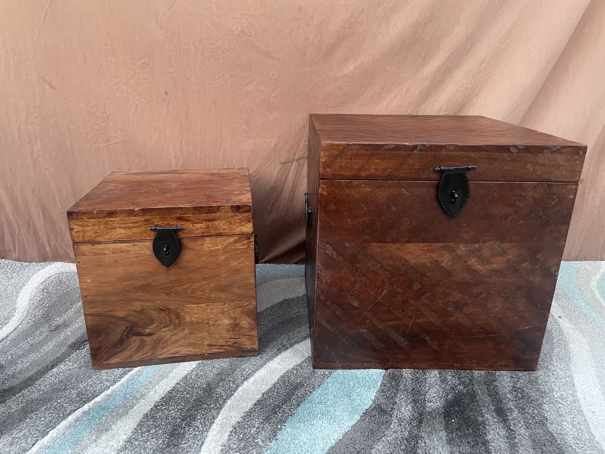 Wood Storage Set Of 2
