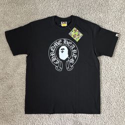 Black Bathing Ape Bape X Chrome Heats T-Shirt