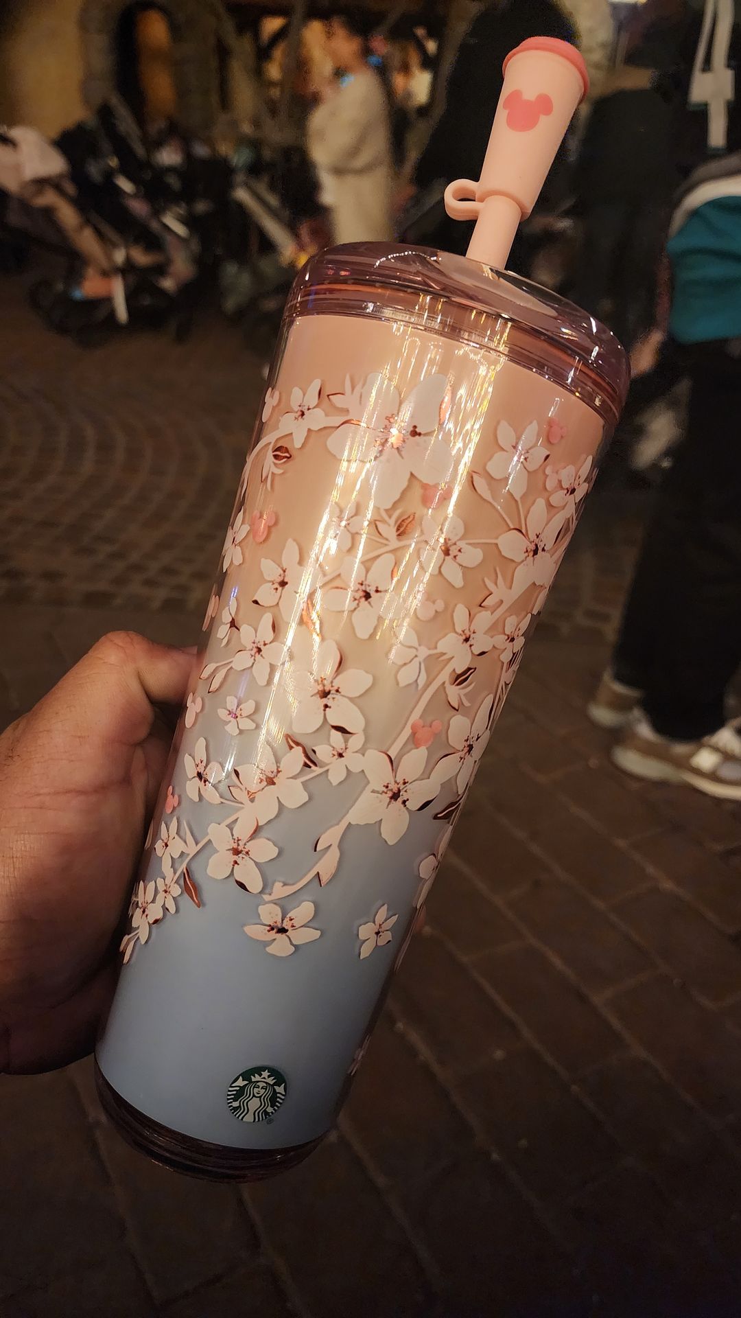 Disney x Starbucks cherry blossom tumbler