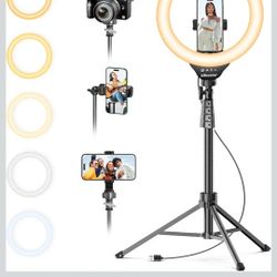12'' Selfie Ring Light with 62’’ Tripod