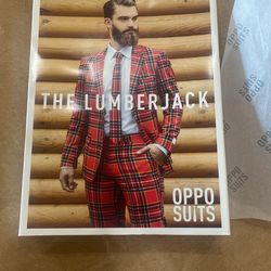 Plaid Suit… Size 38..New In Box