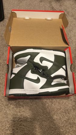 Nike Dunk High White Olive Green Sneakers