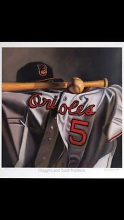NEW ORIOLES BROOKS ROBINSON NUMBERED PRINT 24x26