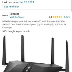 Netgear Night Hawk Router 
