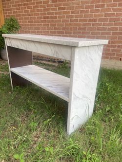 Modern Marble Laminate Console Table / Sofa Table 48”