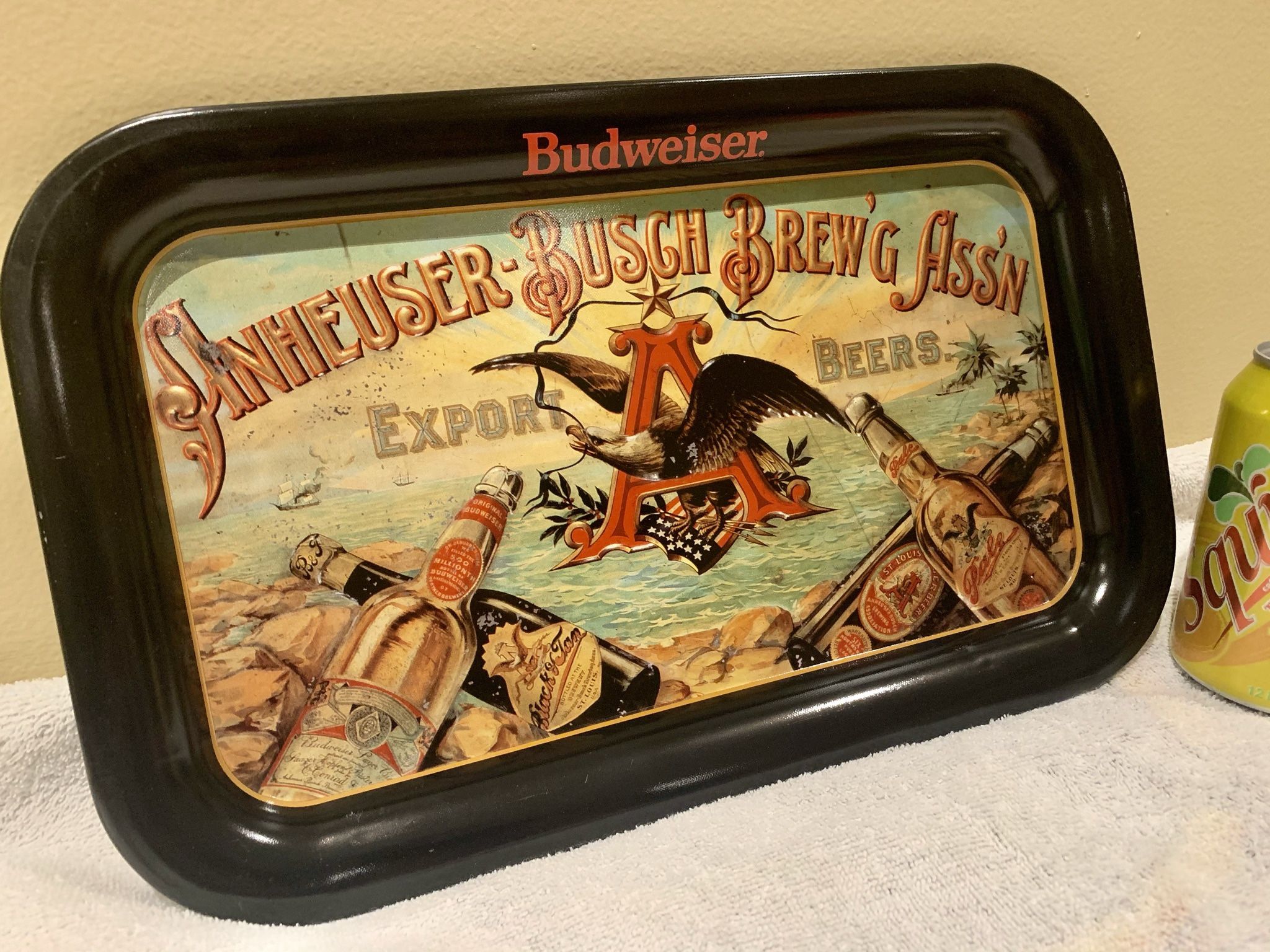 Anheuser Busch Budweiser Beer South Seas Tin Serving Tray