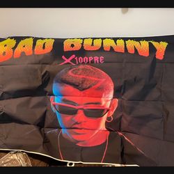 Bad Bunny Large Vinyl Poster And Birthday Party Decorations See Both  Pictures 
